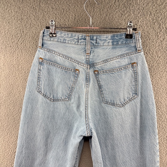 Abercrombie The Loose High Rise Curve Love Jeans 25 0L Light Wash Baggy Wide Leg - Picture 7 of 16